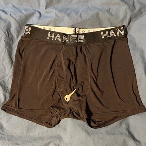 Hanes Black Men's Boxer Briefs